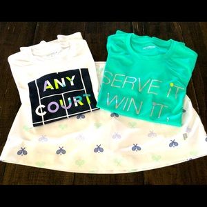 Girls Prince tennis outfit w/2 tops